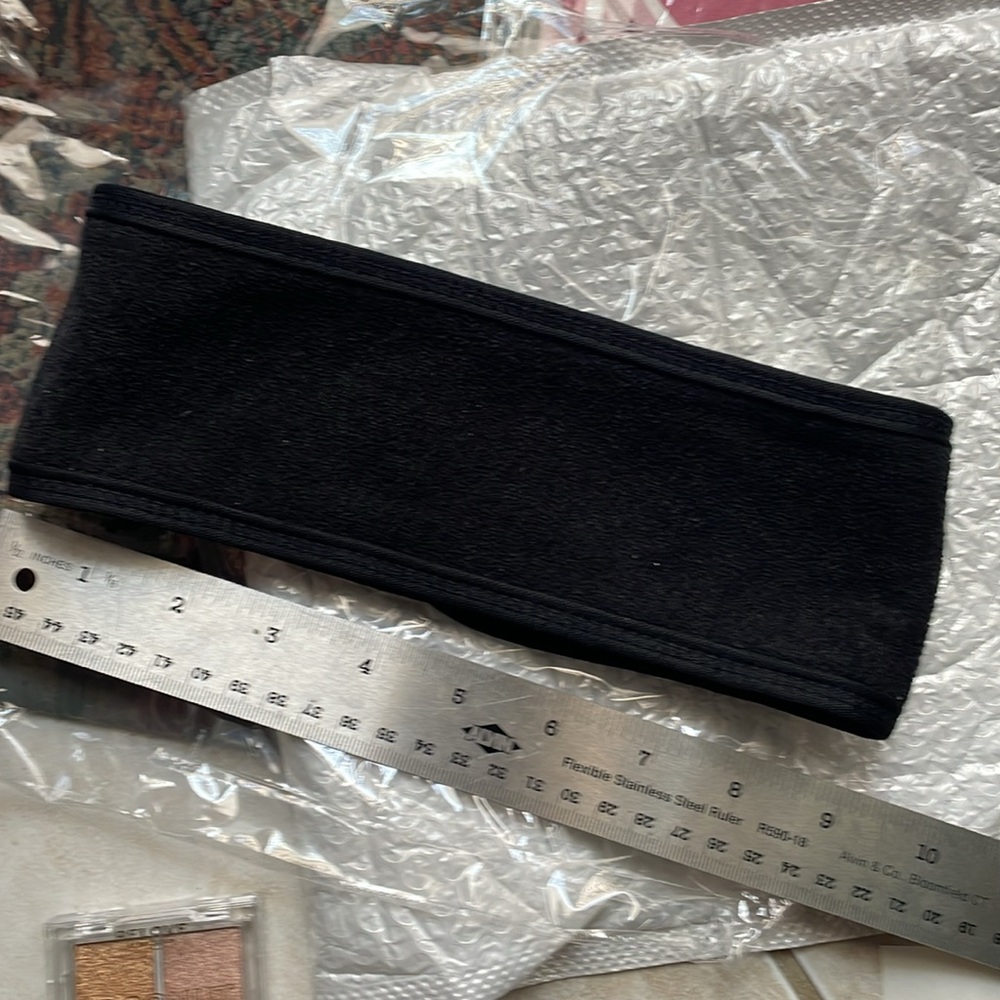 🌹 FREE w/purchase New terry cloth Black Headband adjustable Velcro - Picture 2 of 12